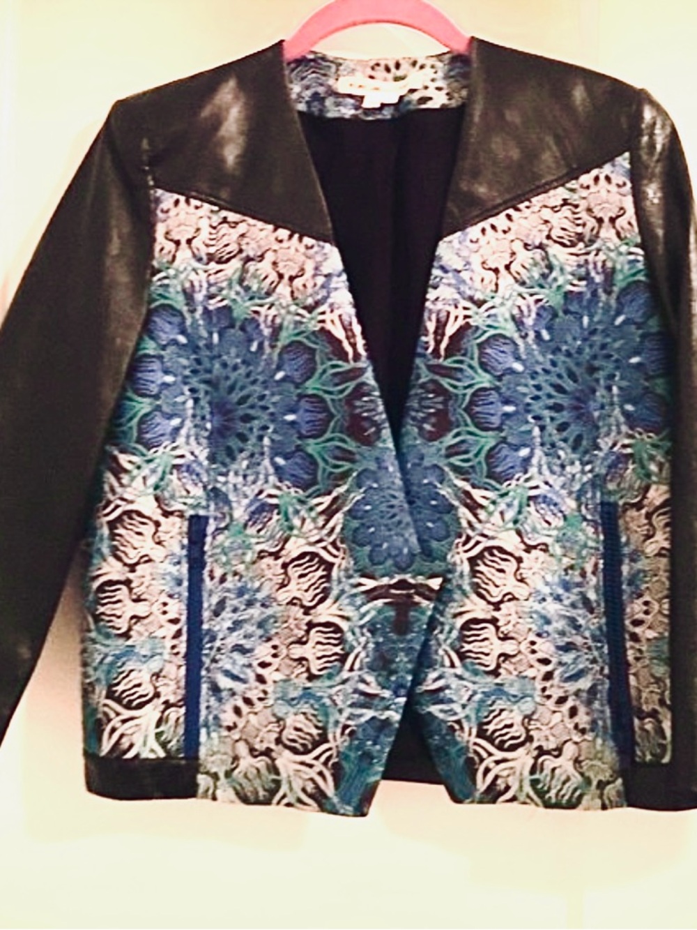 Helmut Lang x Intermix printed evening jacket